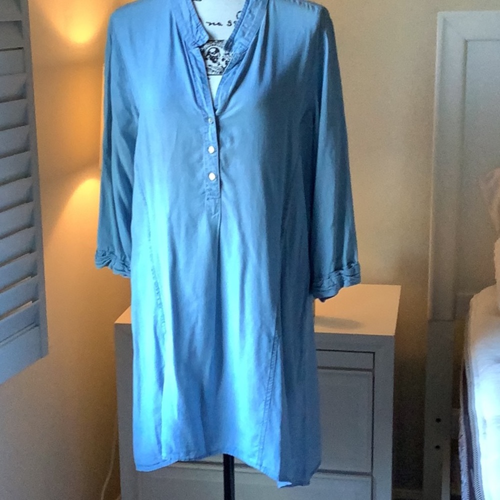 Nic & Zoe front button denim dress